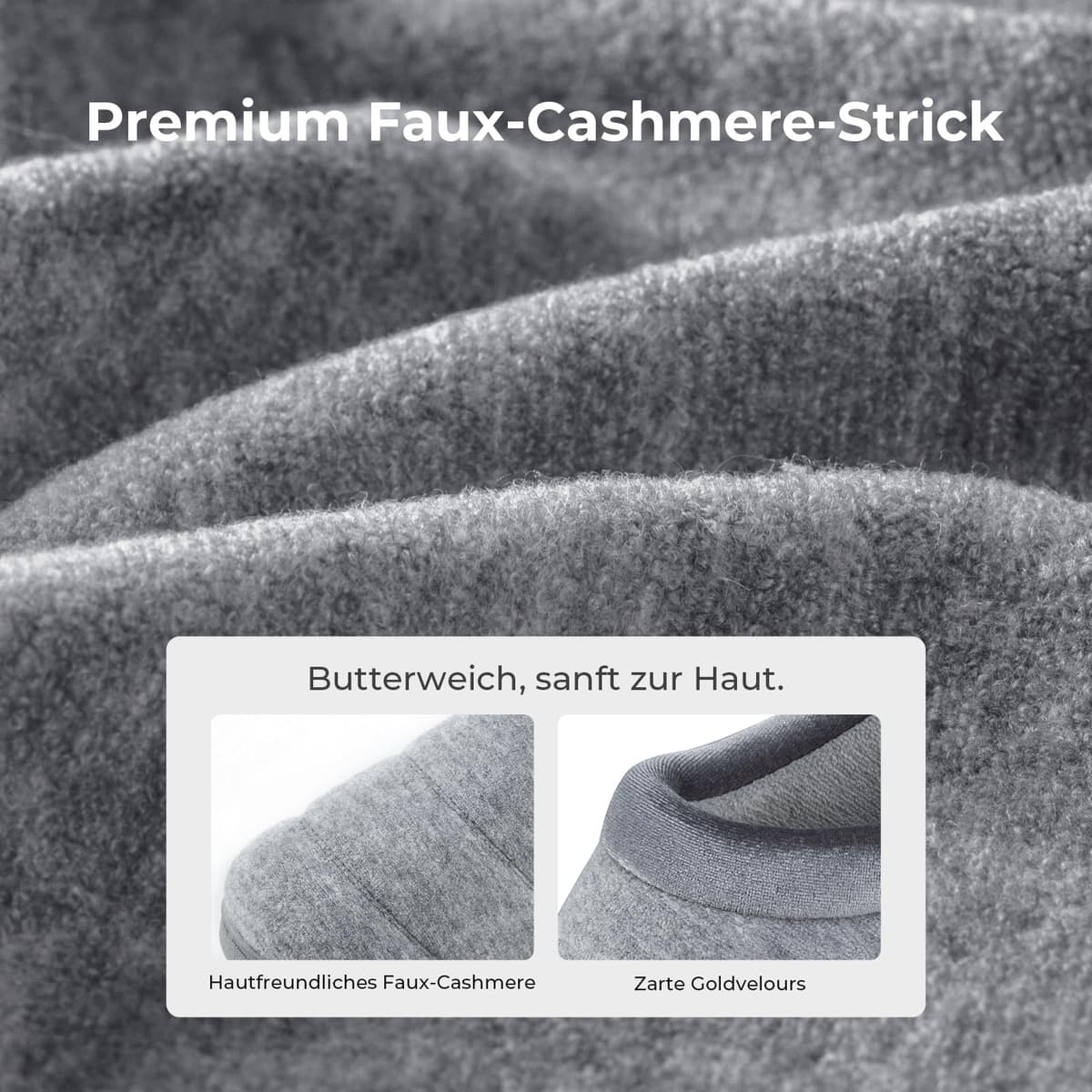 Papuci HomeTop femei confortabili cu căptușeală moale, talpă lână, spumă memory gri deschis 38-39 EU