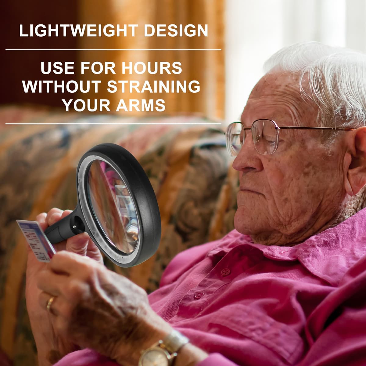 Lupă cu lumină, GABORISH 10X 20X 45X lupă portabilă iluminată cu 30 LED-uri și lumină UV