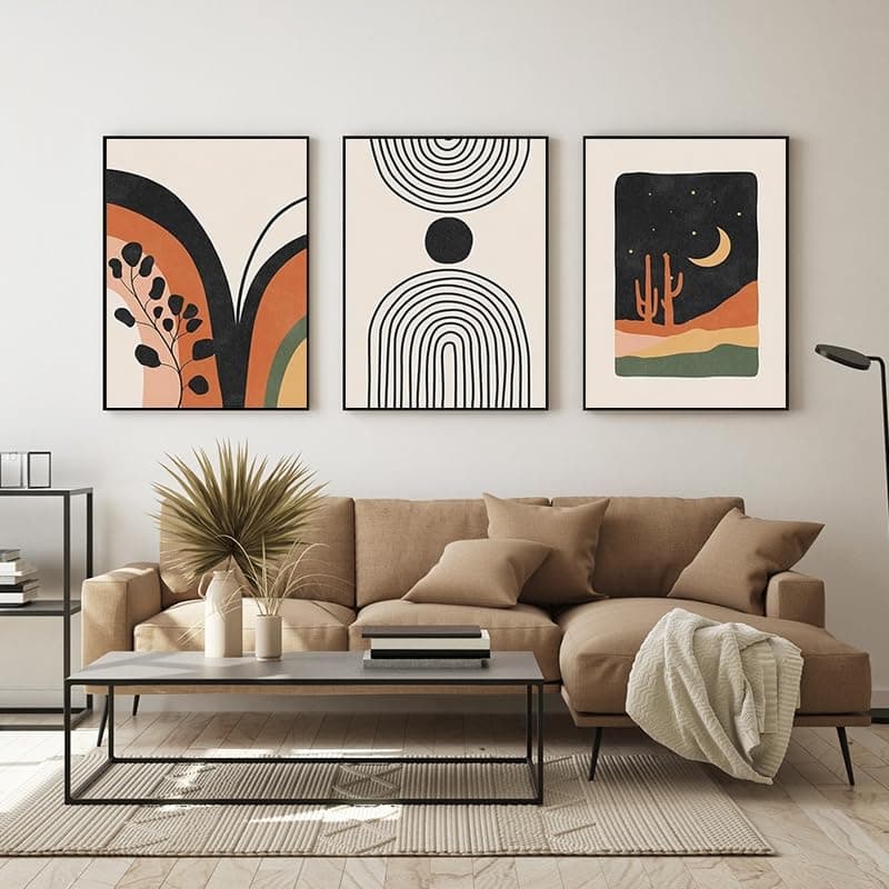EPOKNQ poster abstract artă perete 3 bucăți – Boem 40x60cm