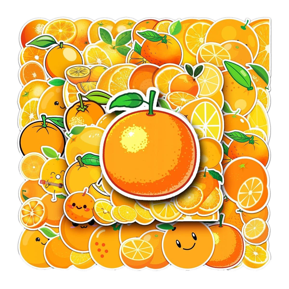 Autocolante Cocktail Fructe Autoadezive – Portocaliu
