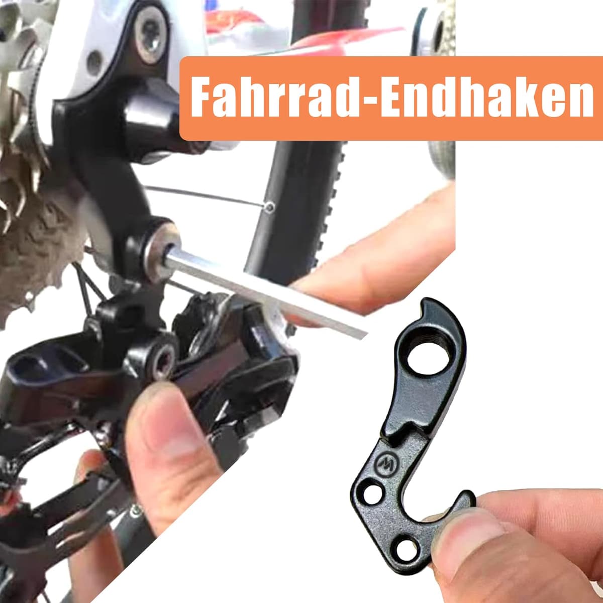 QZKJQDD Agățătoare schimbător aliaj MTB piesă înlocuire – Neagră