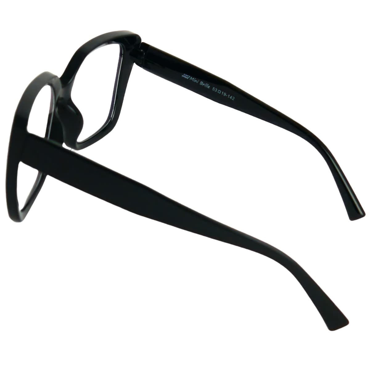 Ochelari filtru lumină albastră stil fluture supradimensionați – ramă neagră +2.5 dioptrii