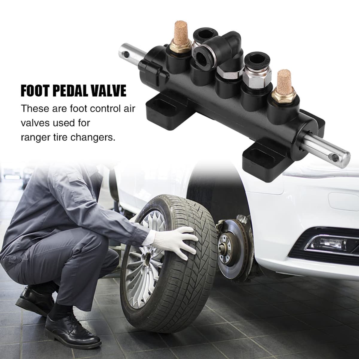 Valvă control aer pedal pentru schimbător anvelope – aliaj aluminiu
