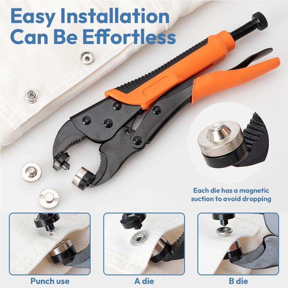 Set cleștie manual pentru ochiuri cu ochiuri 10mm - perforator pentru prelate