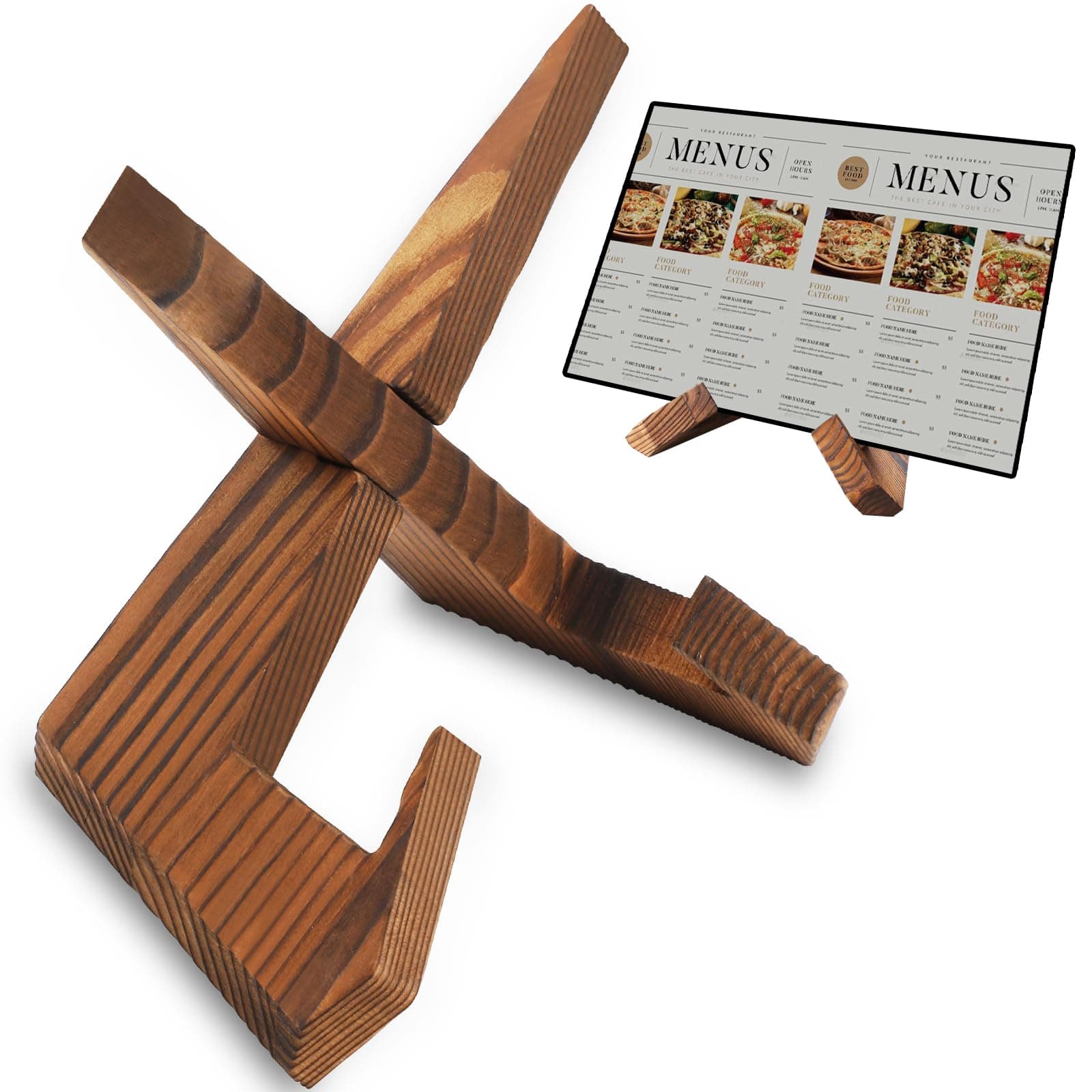 Suport cărți bucate lemn MOERDIFFER reglabil stand carte gătit