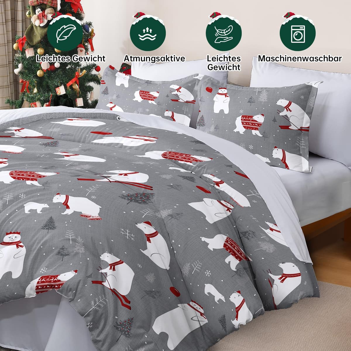 WONGS BEDDING Set huse pilotă 100% bumbac – GC02AQ044254S2G-B