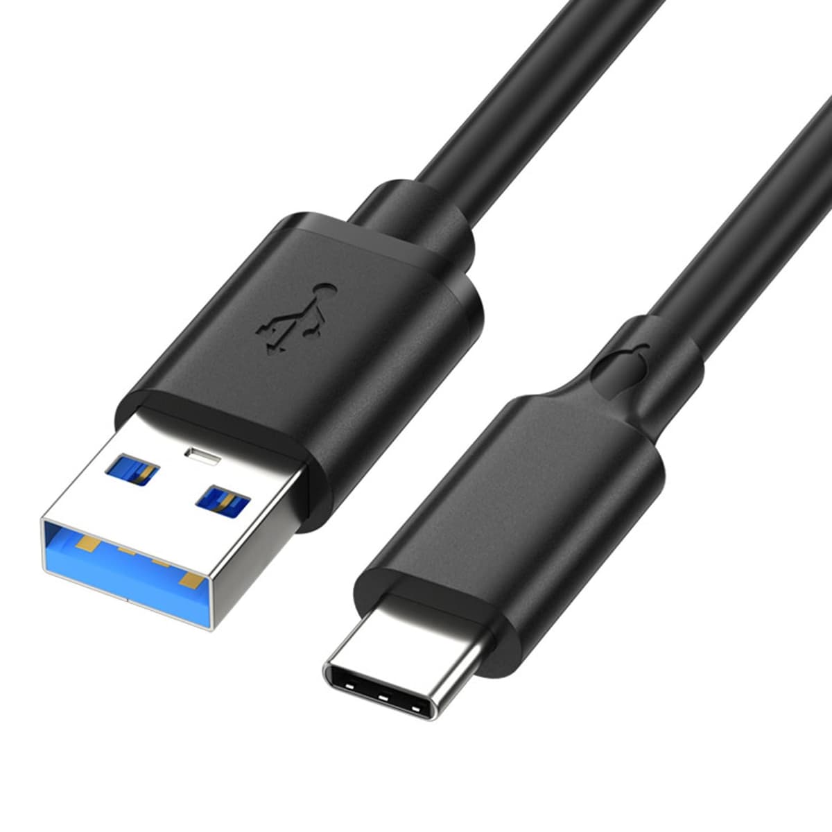 VMOJO Cablu USB-C la USB-A 3.0 60W încărcare rapidă, viteză 400Mbps, pentru Samsung Galaxy, tablete, laptopuri, 0.5m