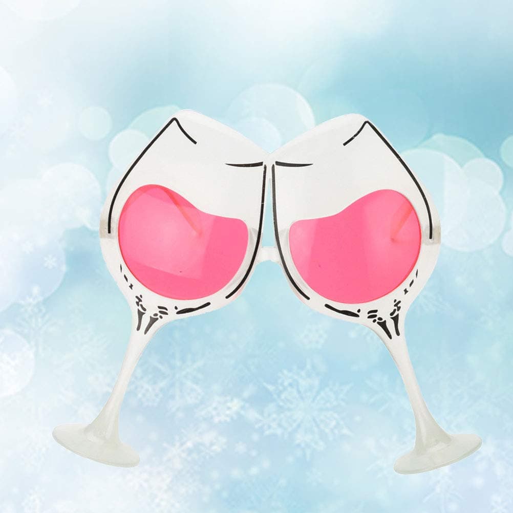 Amosfun ochelari de soare petrecere formă pahar de vin – 2 piese