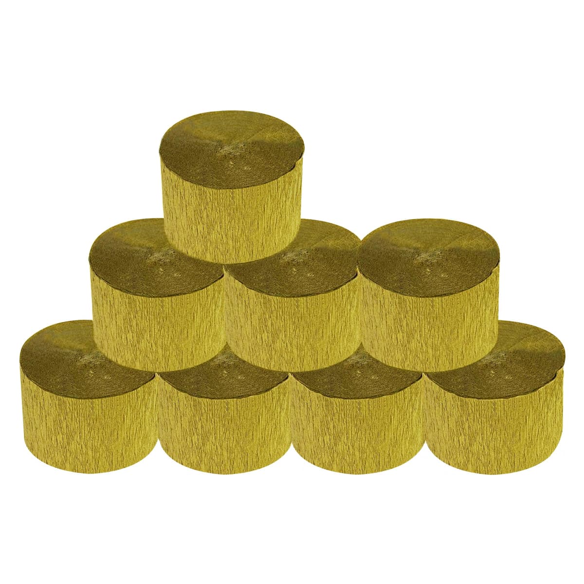 Rulouri hârtie crepă aurii pentru decorațiuni nuntă 8 role – Multicolor