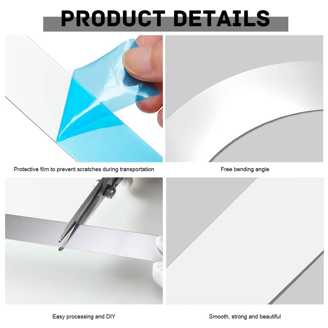 Benzi oțel inoxidabil 304 îndoibile umplutură spații accesorii sudură – 5 piese