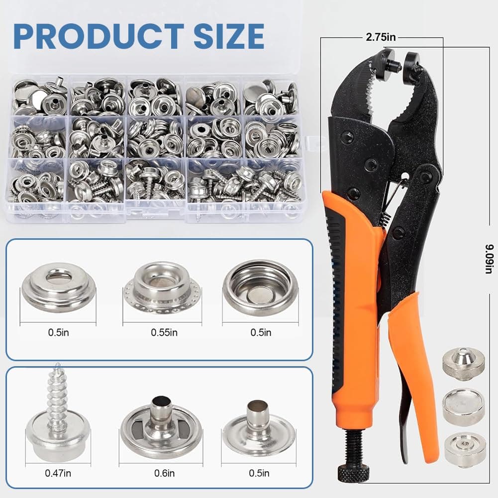 Set cleștie manual pentru ochiuri cu ochiuri 10mm - perforator pentru prelate