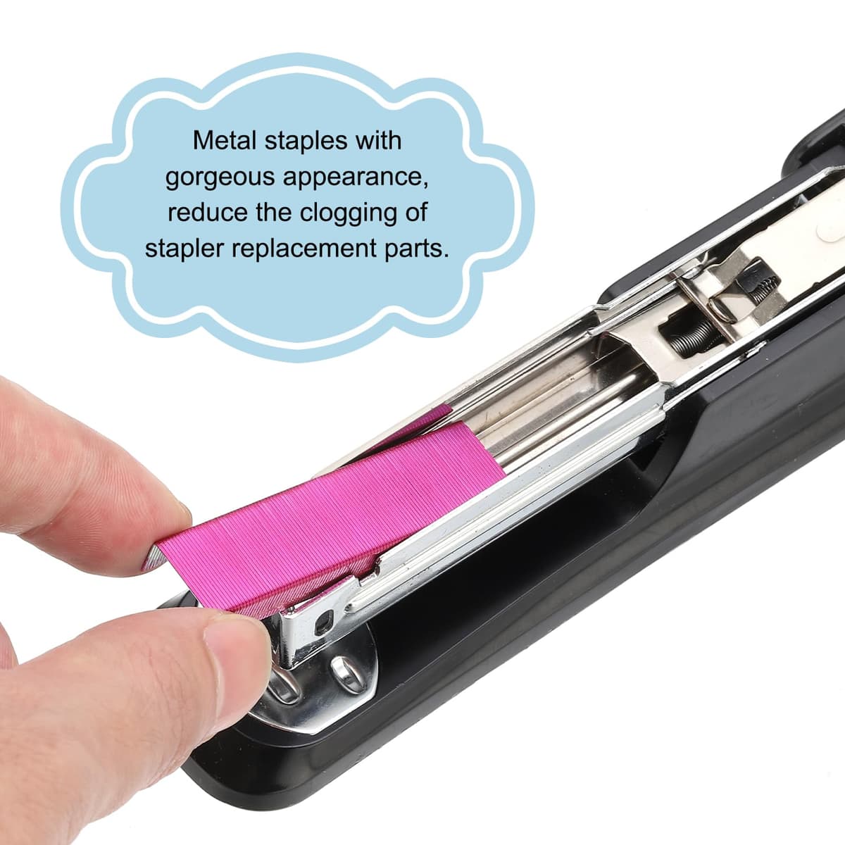 PATIKIL 2 pachete capse standard 26/6 pentru capsatoare – negru