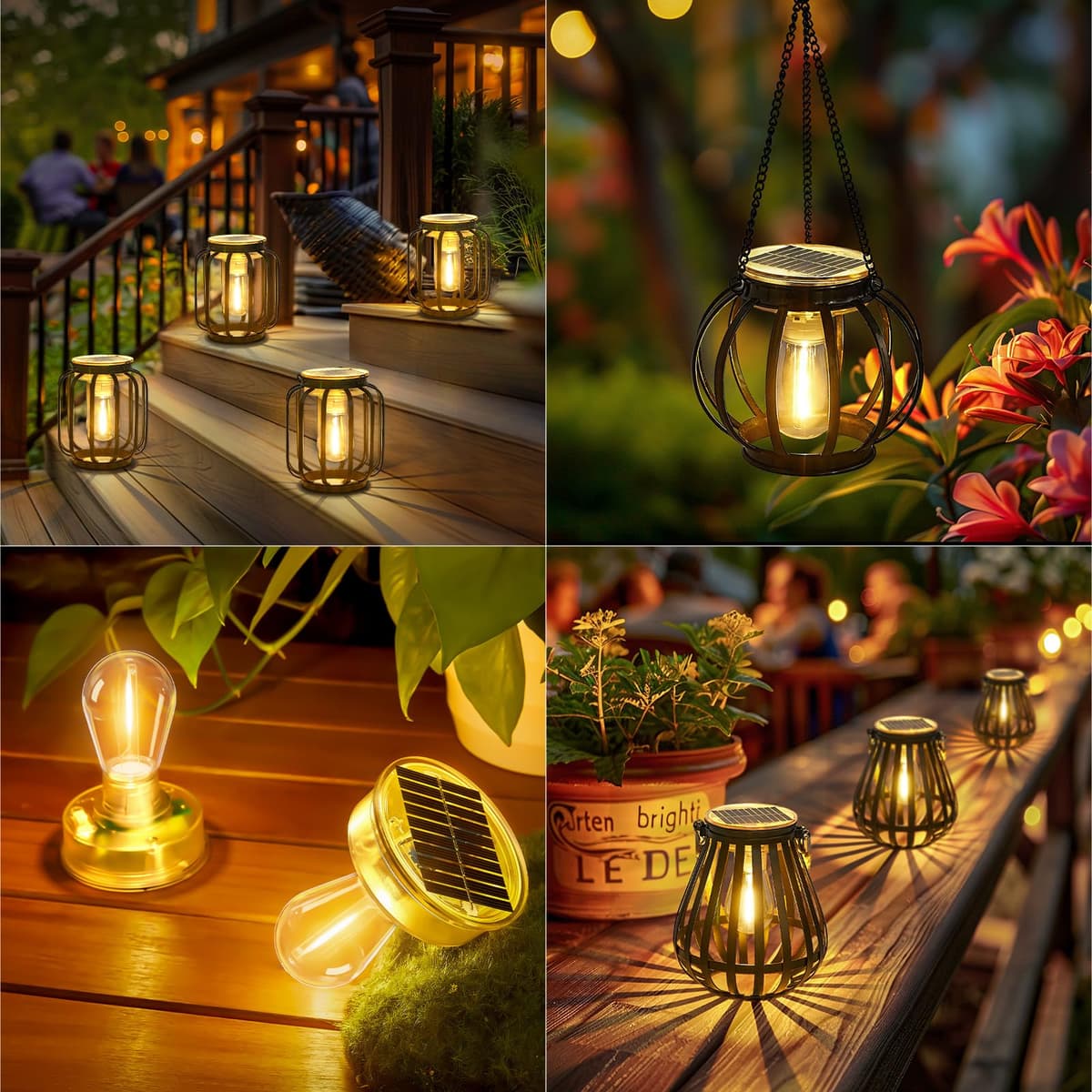 BUCASA 2buc piese schimb lămpi solare grădină, 8cm capace schimb cu LED panel solar transparent