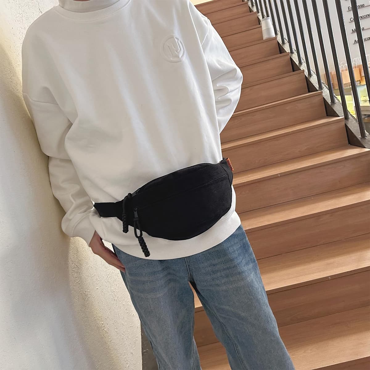 Geantă curea femei tip borseta modă – Negru