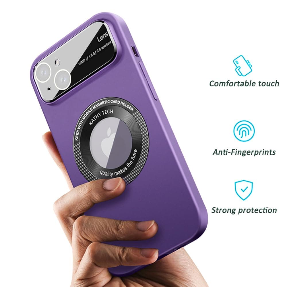 Rdyi6ba8 husă mată iPhone 15 Plus, compatibilă încărcare wireless protecție cameră ultra subțire alb