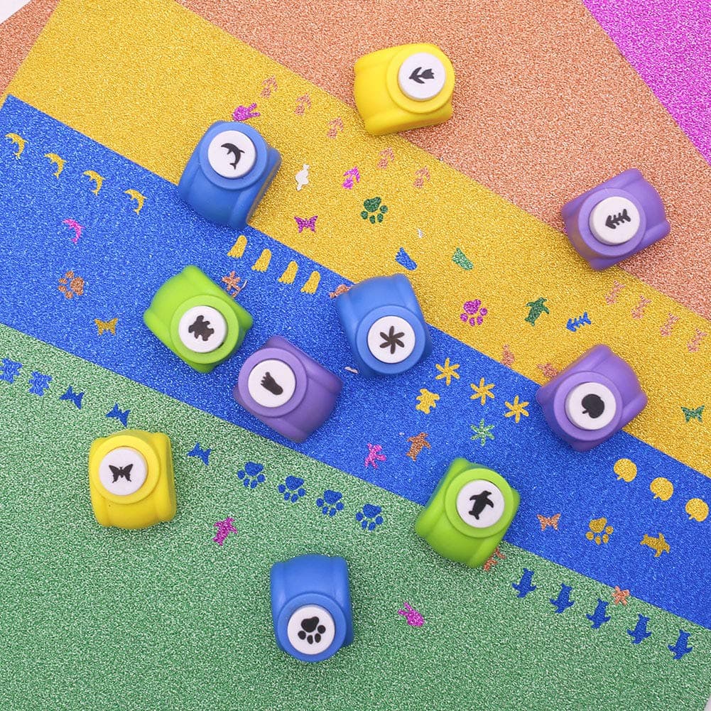 Set HAKACC 20 piese mini perforatoare, perforator hârtie motiv copii 20 forme pentru artizanat scrapbook