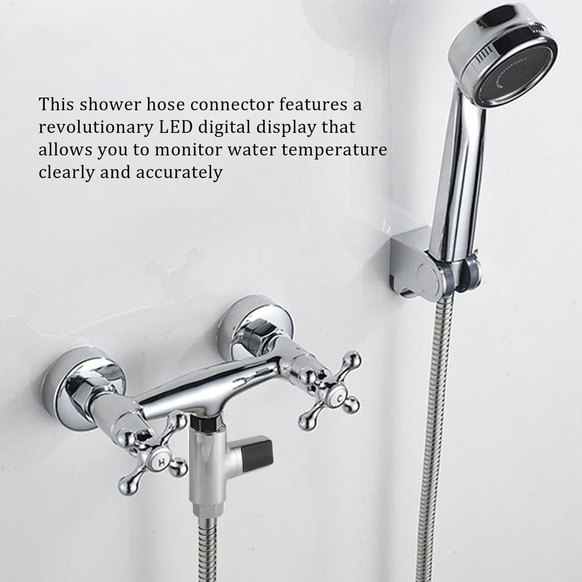 Jevina termometru duș cu display LED, generator automat flux apă pentru îngrijirea bebelușilor