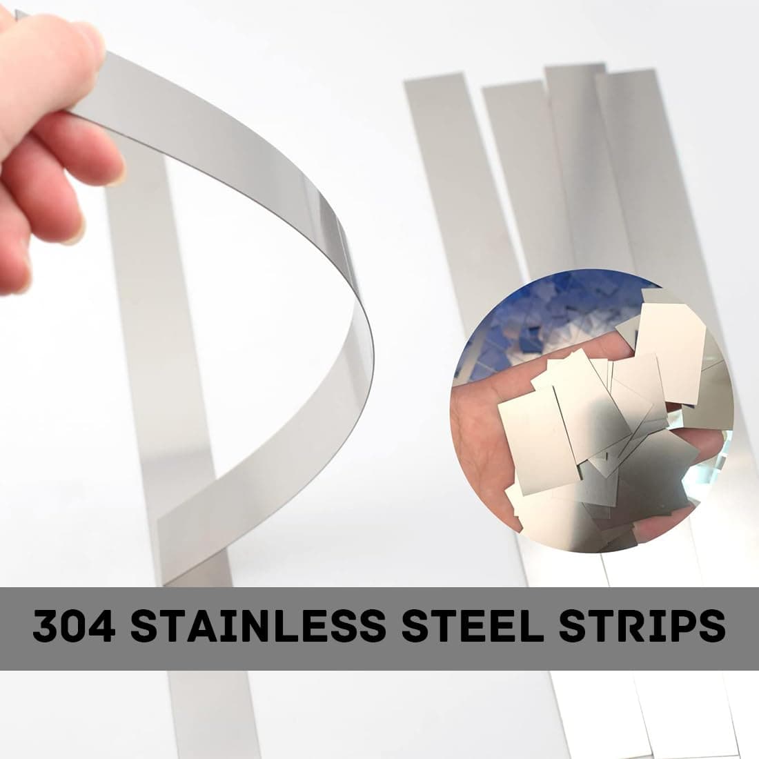 Benzi oțel inoxidabil 304 îndoibile umplutură spații accesorii sudură – 5 piese