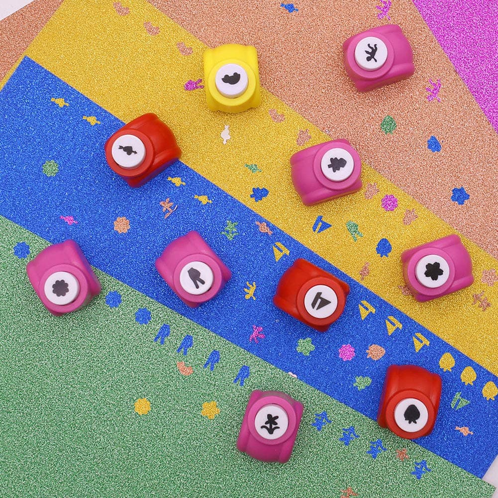 Set HAKACC 20 piese mini perforatoare, perforator hârtie motiv copii 20 forme pentru artizanat scrapbook