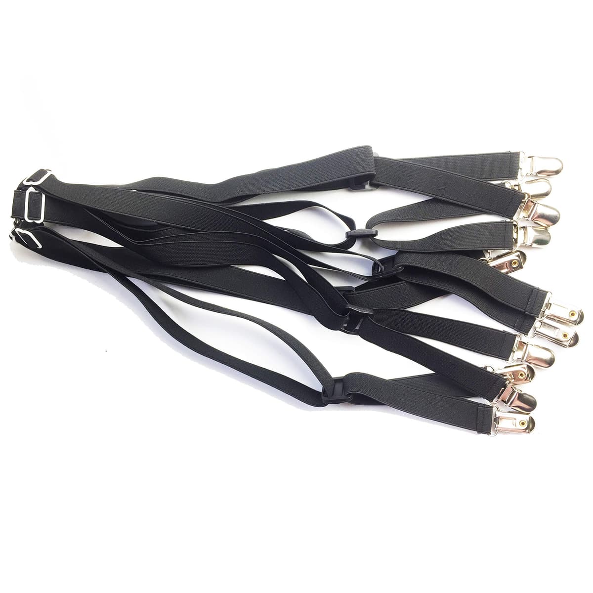 Clipsuri cearșaf ajustabile fixatoare metal antiderapante – Negru