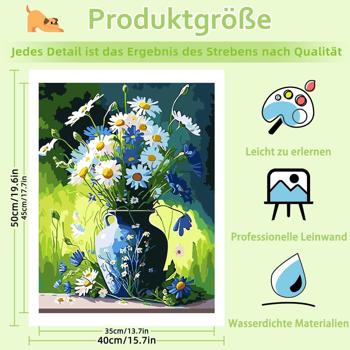 Kit pictură numere adulți – Fără ramă 40x50cm