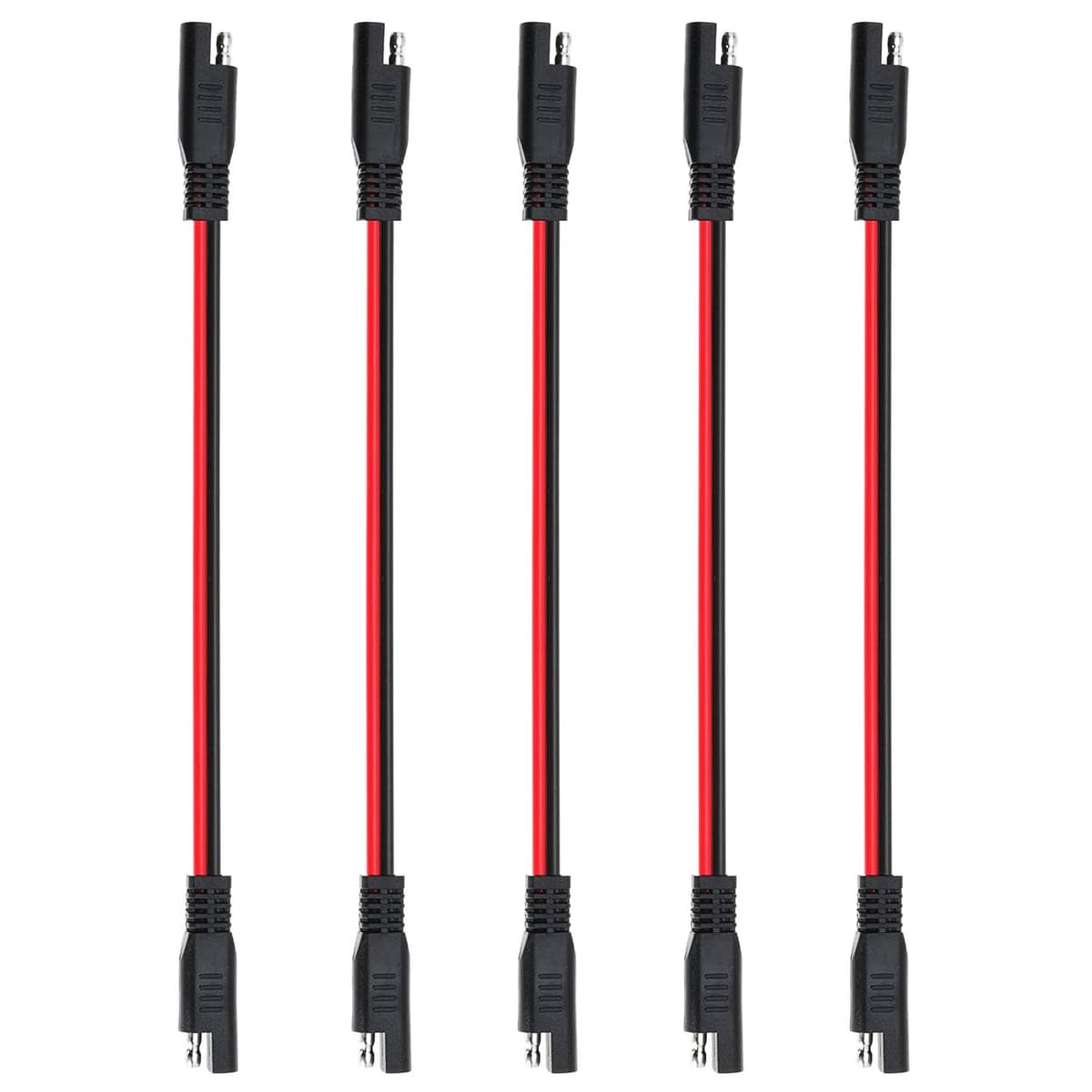 GTIWUNG 5 bucăți cabluri extensie SAE 2-pin 14AWG pentru mașini motociclete – 33cm