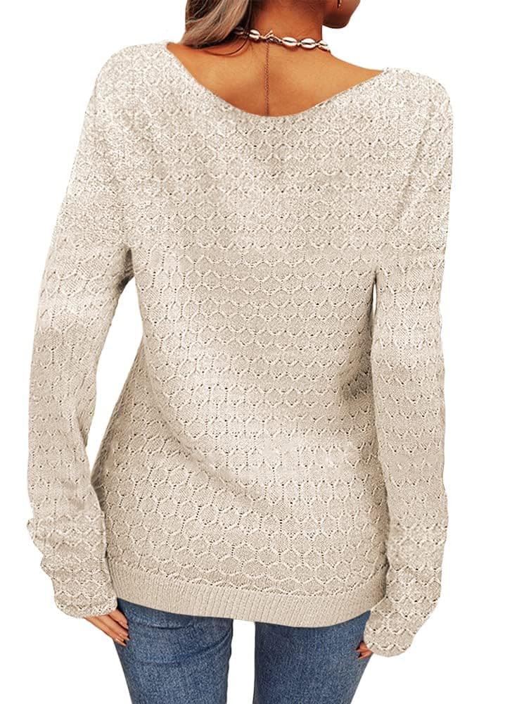 Bluză femei mâneci lungi slim tricot - culoare unită