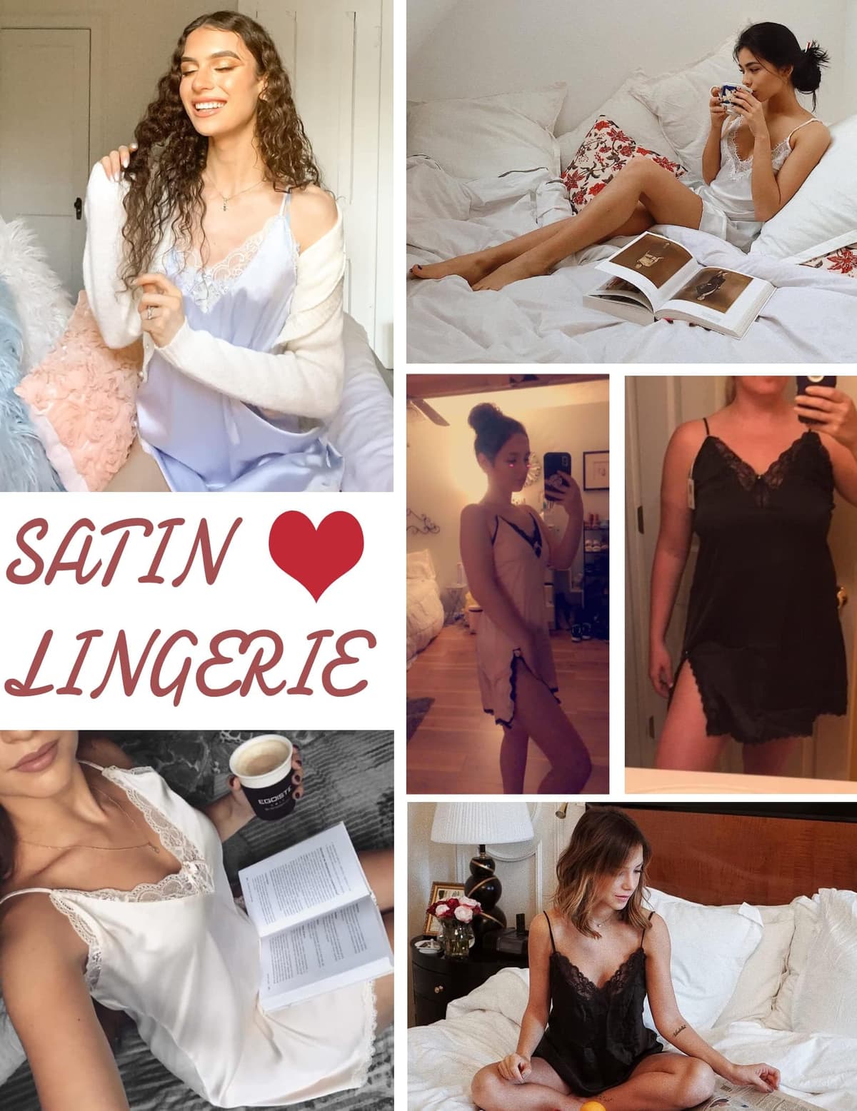 Cămașă de noapte satin sexy femei decolteu V dantelă lenjerie intimă – roz S
