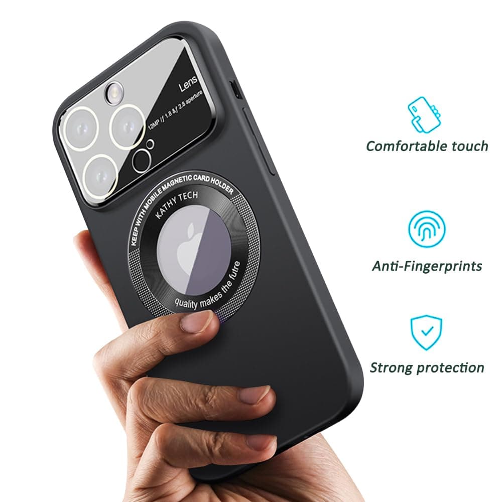 Rdyi6ba8 husă mată iPhone 14 Pro, compatibilă încărcare wireless protecție cameră ultra subțire negru