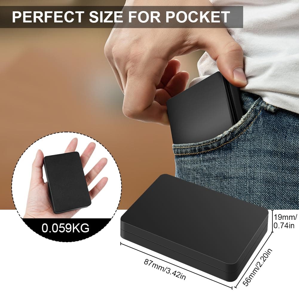 HOTUT cântar de buzunar, 1000g/0.01g, cântar precizie cu display LCD, portabil compact, pentru aur, monede, bijuterii, bucătărie, multifuncțional digital