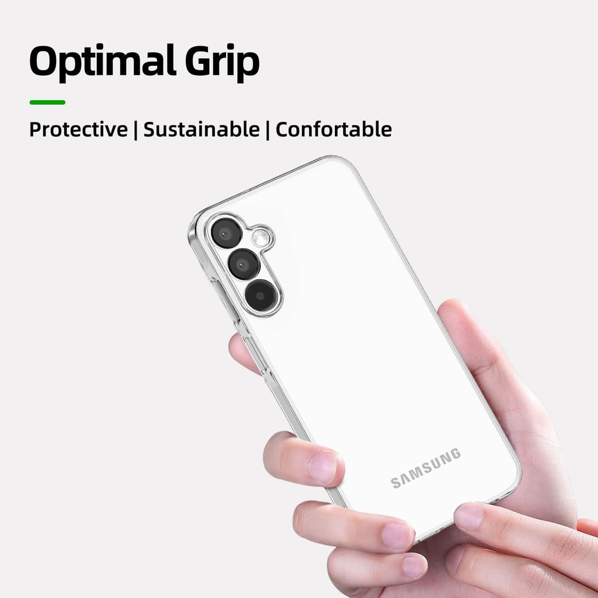 NEW'C husă Samsung Galaxy A15 5G gel TPU silicon ultra transparent și 2× sticlă călită Galaxy A15 5G