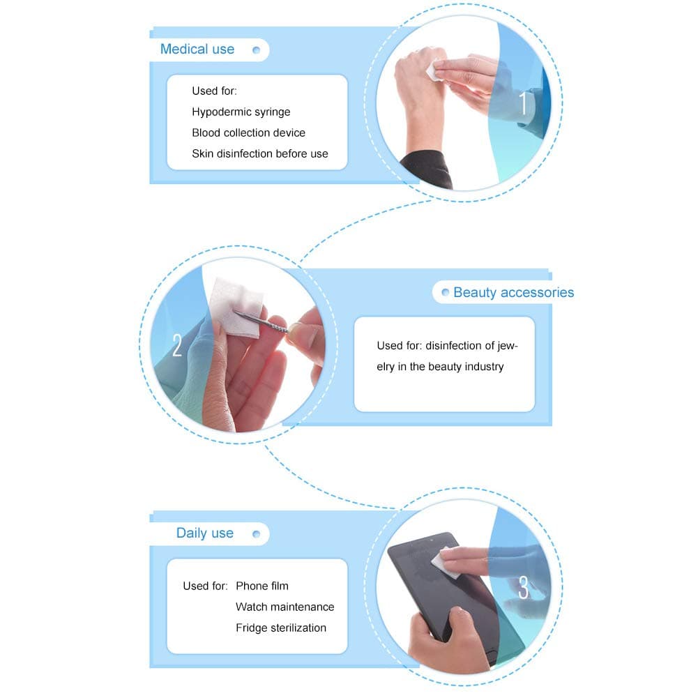 100 buc discuri cu alcool 75% șervețele umede cu alcool – alb