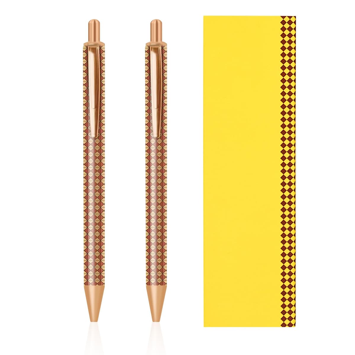 Pixuri Neutre 0.5mm Vârf Fin Uscare Rapidă – Galben (2 Bucăți)