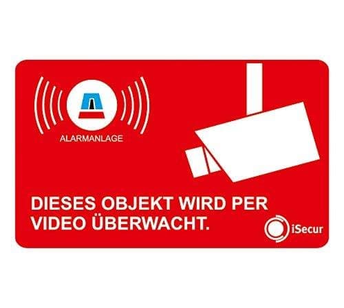 Autocolante protejate alarmă 5x3 cm adezive UV rezistente intemperii – roșu