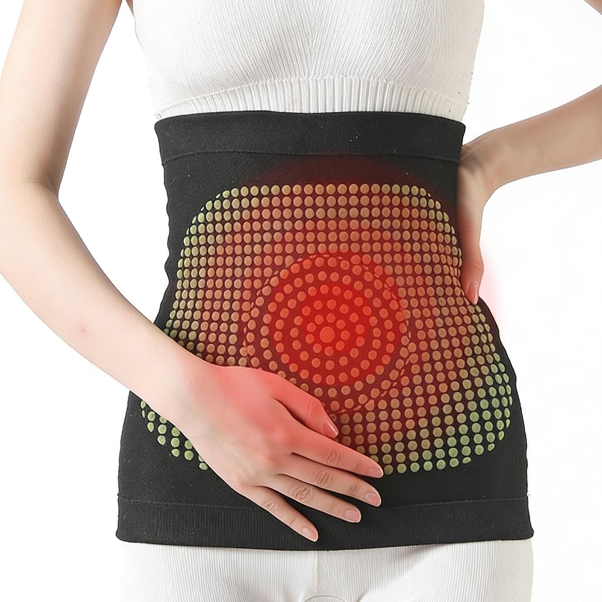 Doukesh încălzitor rinichi cașmir cu șosete, suport lombar elastic pentru durere - L (55-70 KG)