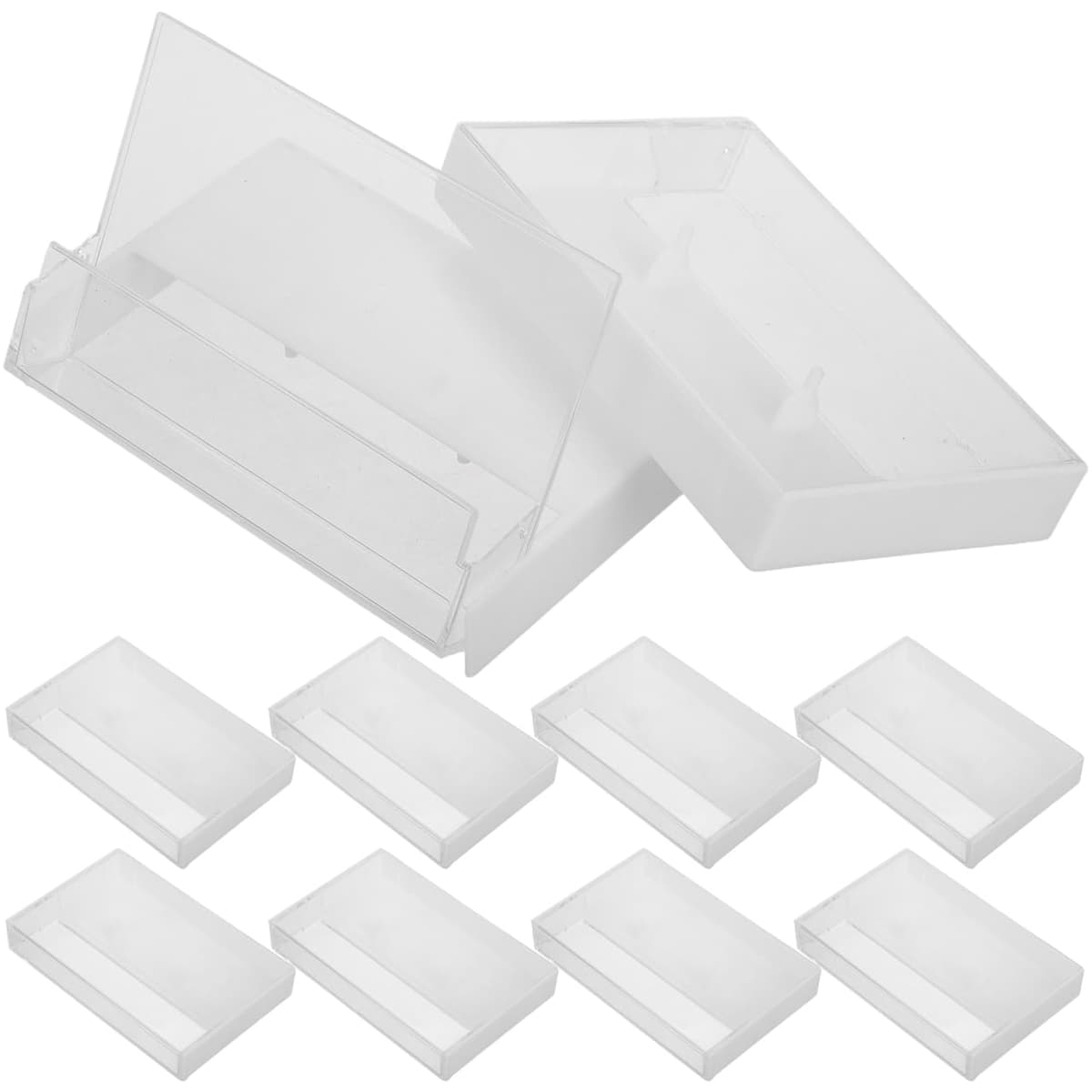 10 bucăți huse casete audio plastic - transparente