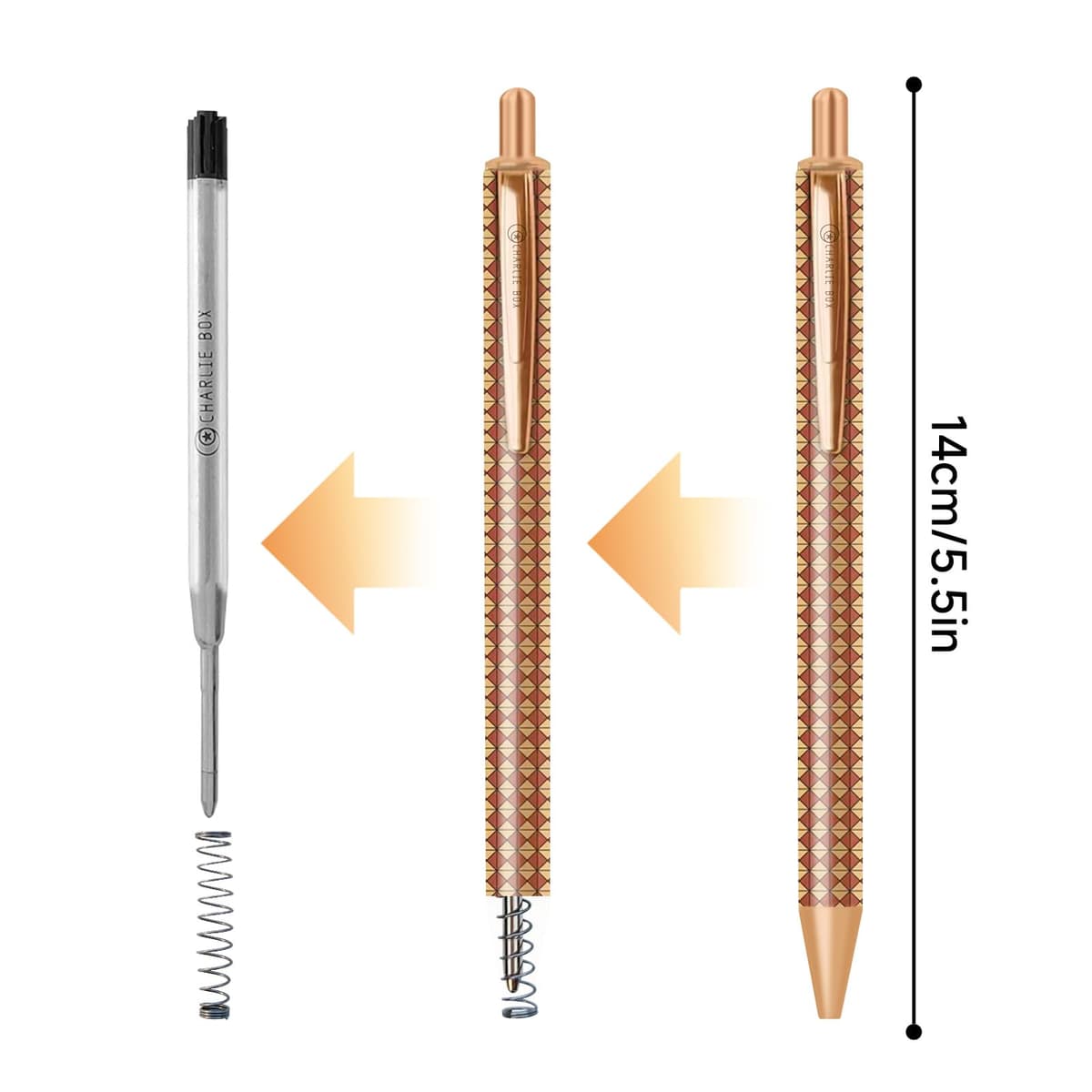 TUNJILOOL Set Pixuri Retractabile Metal 0.5mm Adulți Copii Școală Birou (Verde*2)