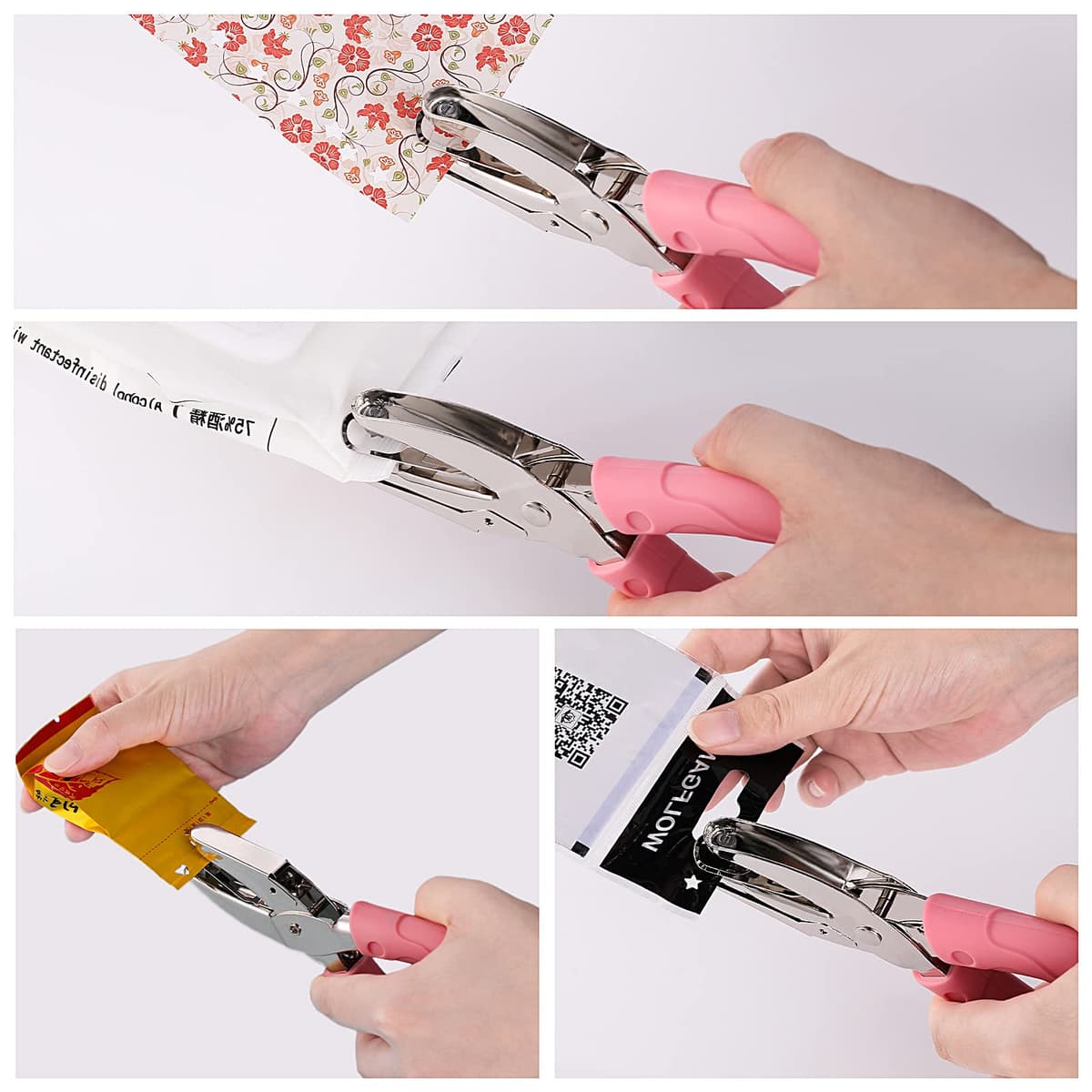 Set 2 perforatoare hârtie forme inimă și stea, metalice manuale - multicolor