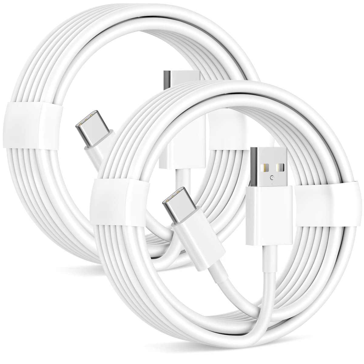 Cablu USB A la USB C CarPlay iPhone 16e/17/16/15 Pro Max/Plus încărcare, 2buc 1M cablu USBC iPad Galaxy Pixel Android accesorii tip C auto încărcător 3FT