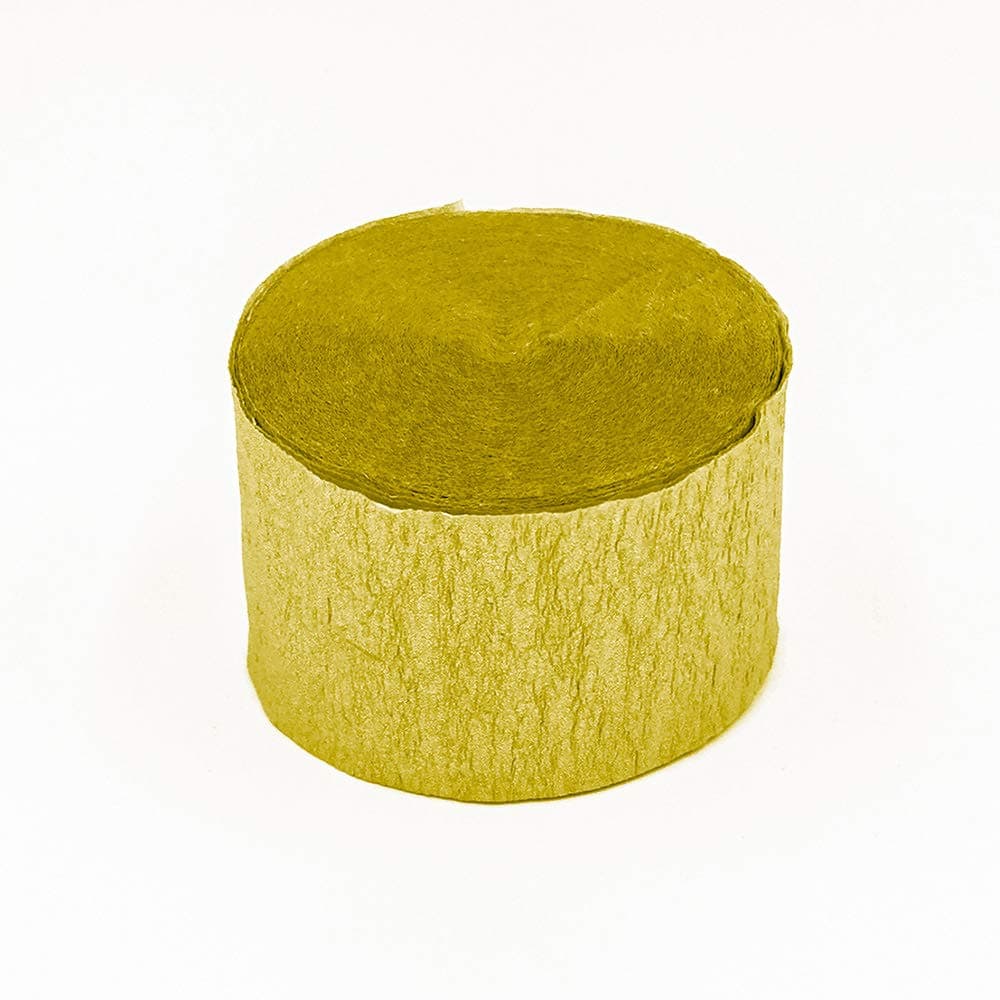 Rulouri hârtie crepă aurii pentru decorațiuni nuntă 8 role – Multicolor