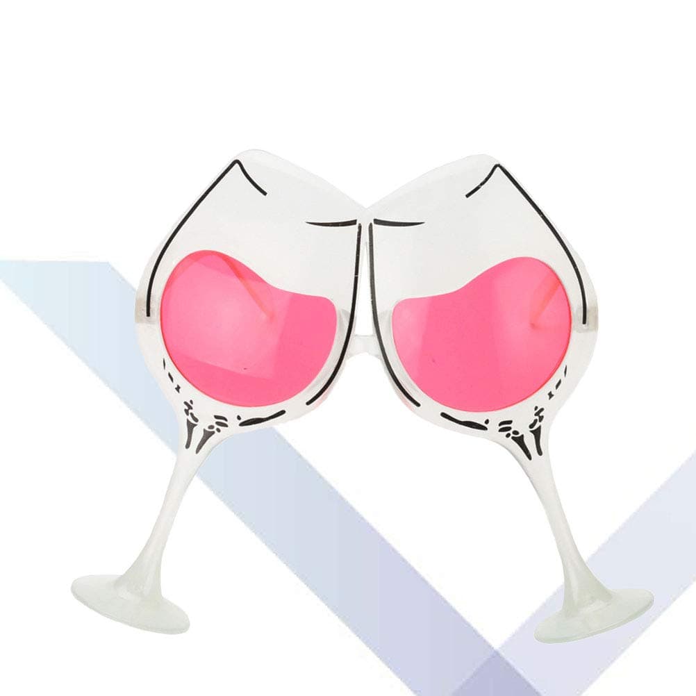 Amosfun ochelari de soare petrecere formă pahar de vin – 2 piese