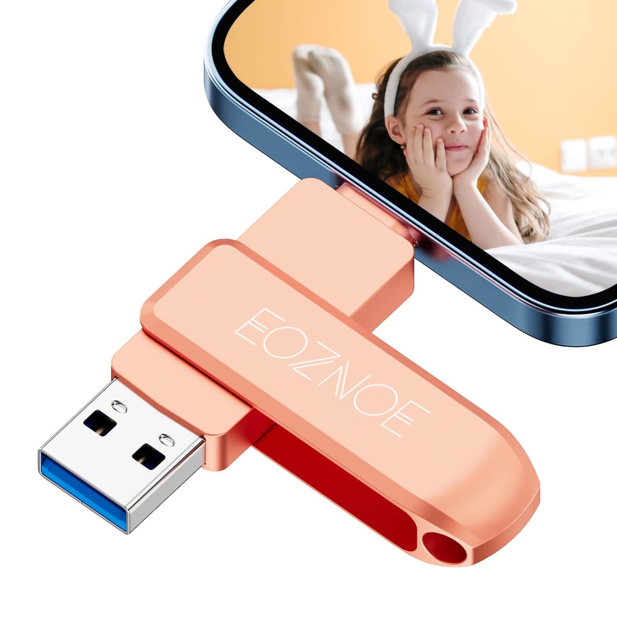 Stick USB 32GB telefon compatibil OTG pentru poze și video – negru