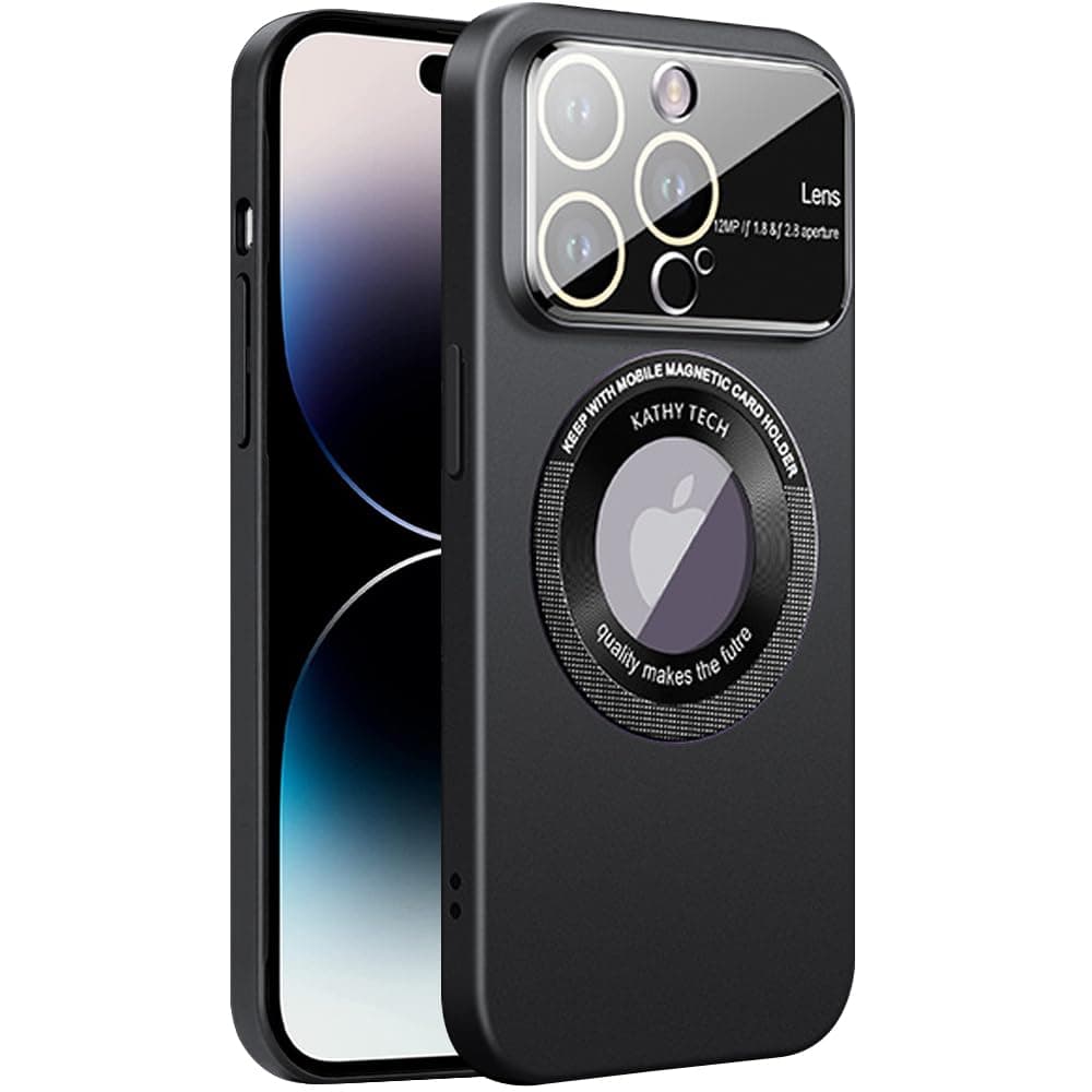 Rdyi6ba8 husă mată iPhone 14 Pro, compatibilă încărcare wireless protecție cameră ultra subțire negru