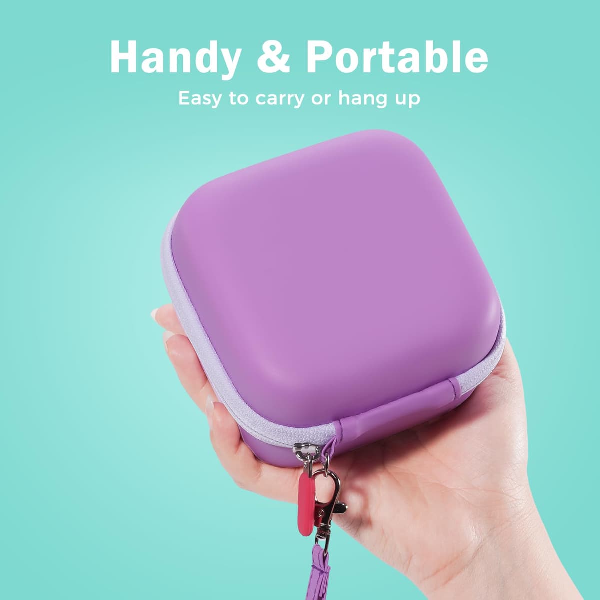 ProCase husă transport portabilă imprimantă mini etichete - violet