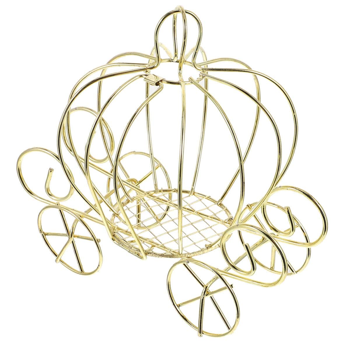 Sewroro Cutie bomboane metal decorațiune trăsură dovleac – Auriu