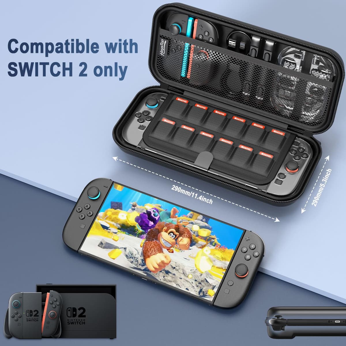 Nintendo Switch 2 Husă Protecție cu Grip pentru Controllere – Negru