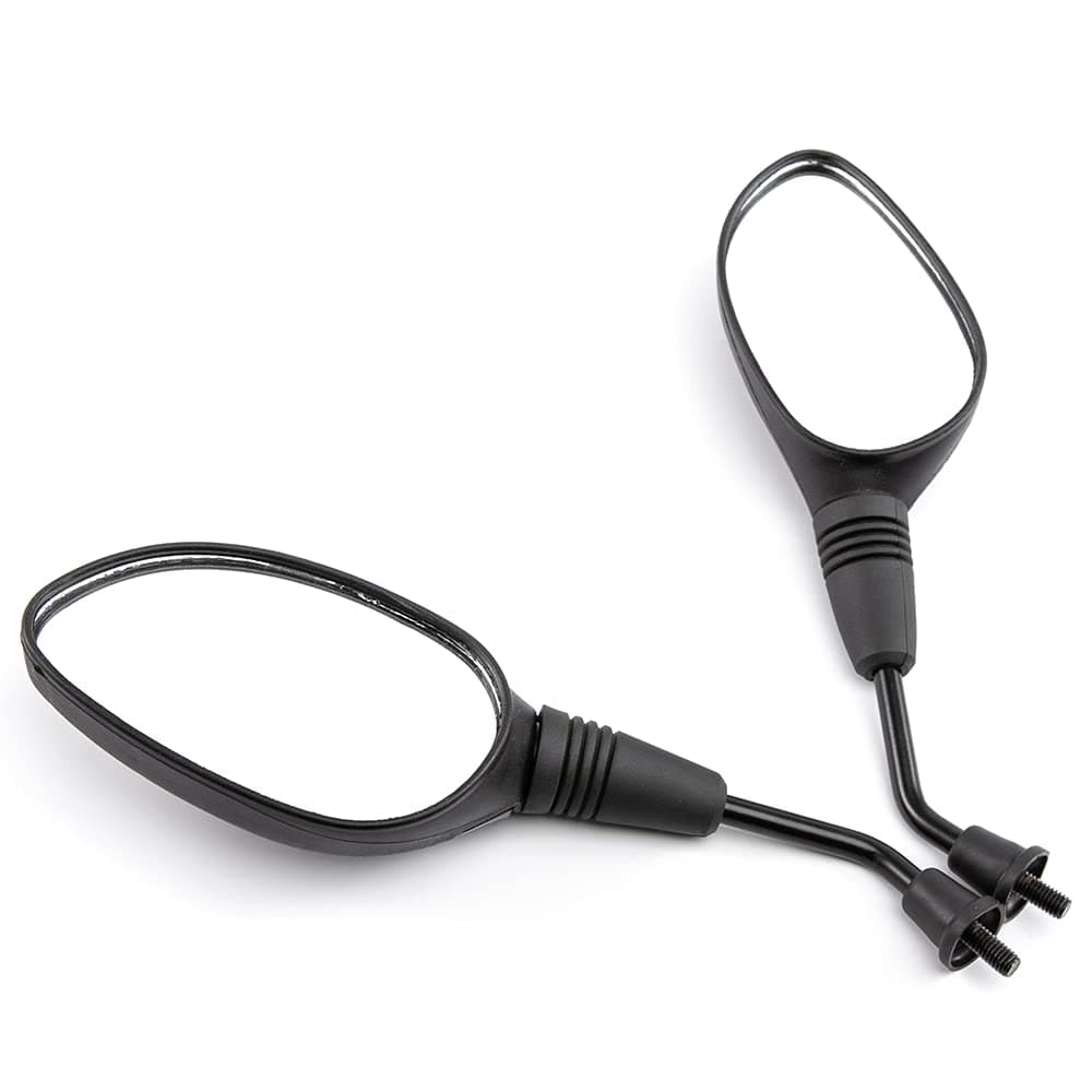 Oglindă retrovizoare motocicletă cu adaptor clemă 7/8" 22mm, oglindă retrovizoare reglabilă șurub M10 pentru ghidon scutere, ATV, biciclete