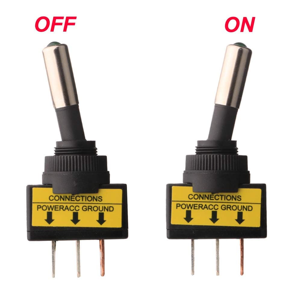 Set 6 întrerupătoare basculante auto cu lampă LED - albastru/roșu/verde