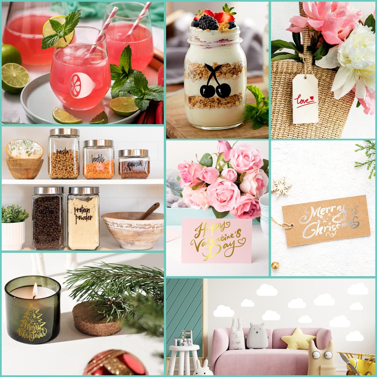 Film vinil autoadeziv pentru plotter - 30,5 cm x 305 cm impermeabil permanent pentru Cricut, Silhouette Cameo, abtibilduri (auriu cromat)