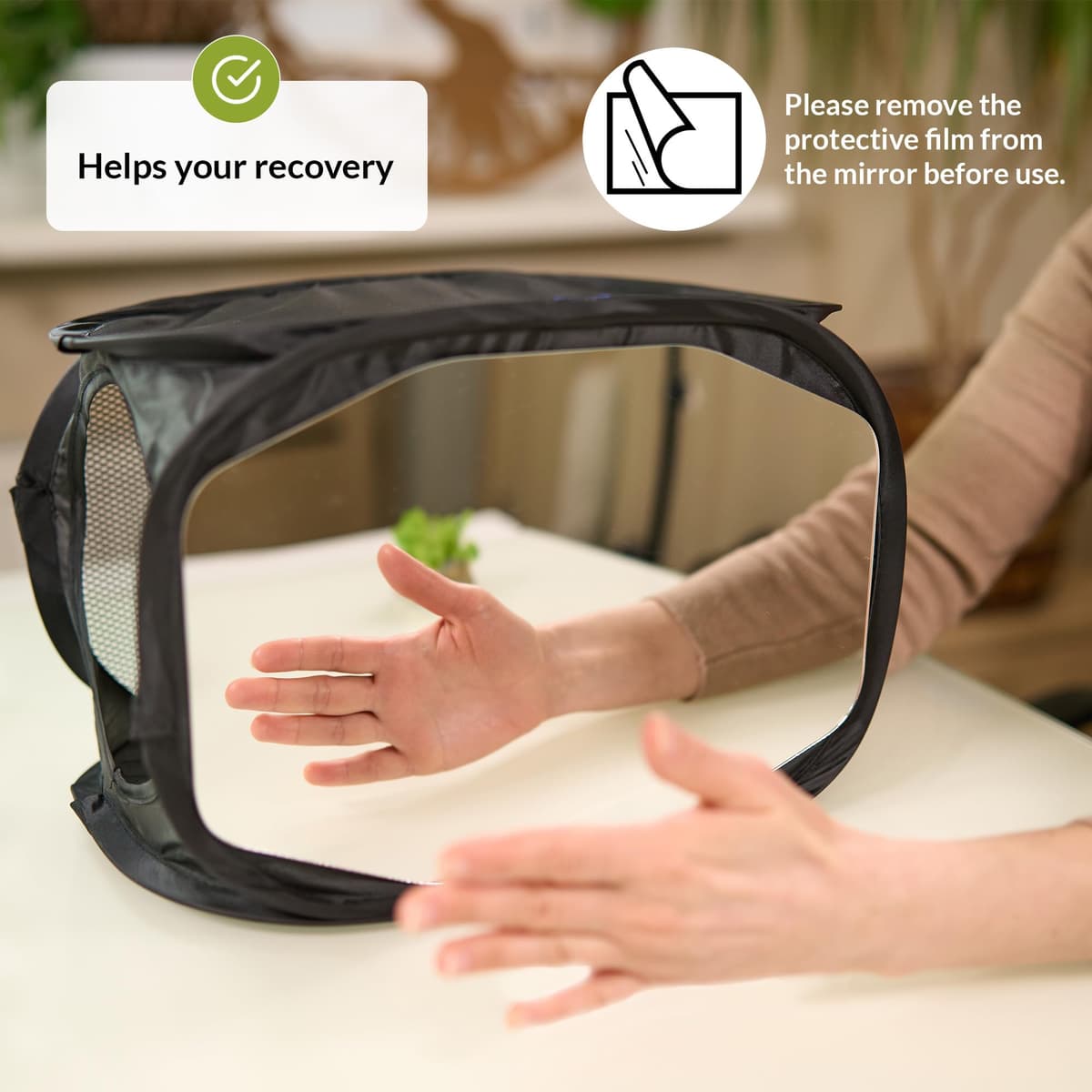 Oglindă terapie recuperare accident vascular hand terapie cutie oglindă box terapie